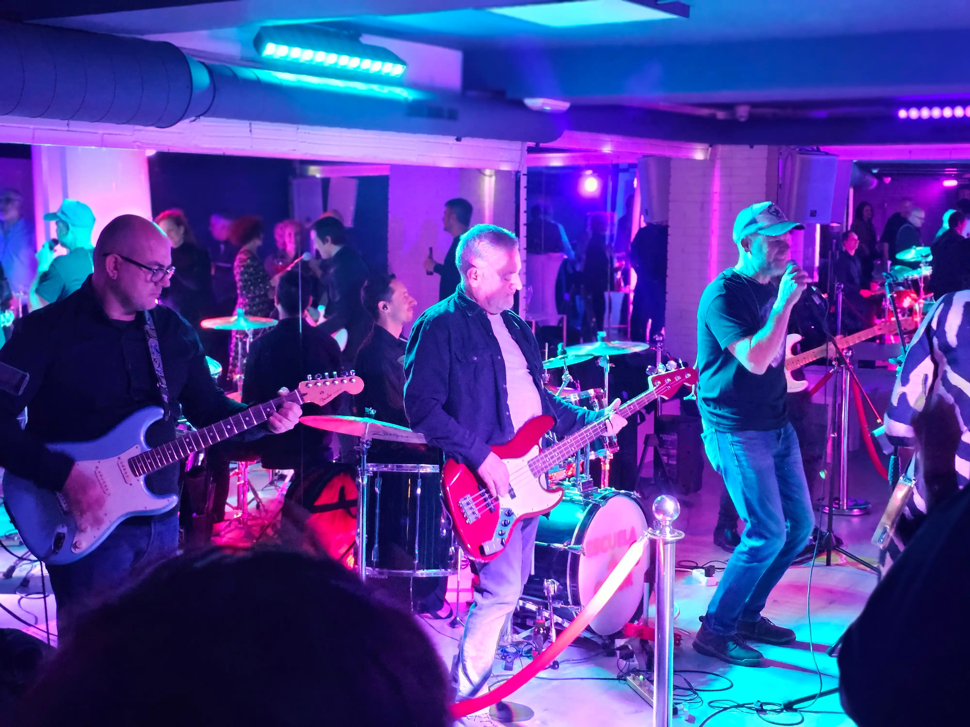Concierto privado en la sala con músicos en vivo
